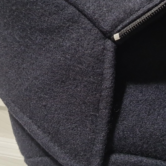 🟡Utex Navy blue Wool Coat - Picture 7 of 8